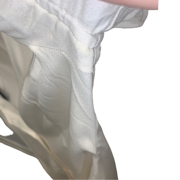 Reformation Allegra Button Up Top with Puff Sleeves White Blouse - Picture 6 of 9